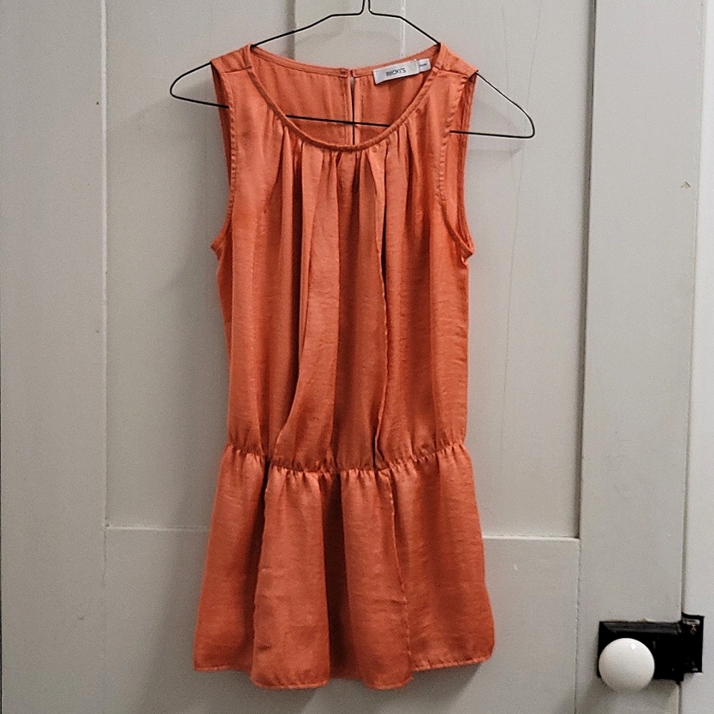Ricki's women's sleevless orange dress shirt